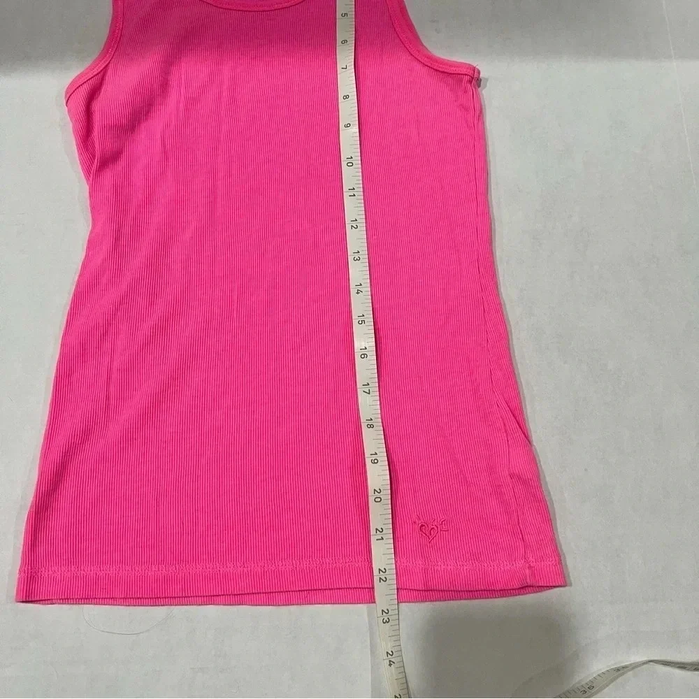 Justice girls sleeveless tanktop, bright pink, size 16, great for summer